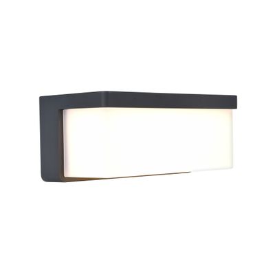 Applique extérieur solaire/filaire LED Zelna anthracite IP44 900 lumens blanc chaud - COREP