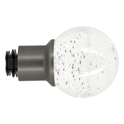 Embout déco bulles en métal diam 20 mm Finition Gun foncé - MOBOIS