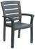 Fauteuil de jardin AMAZON polypropylène anthracite - GRANDSOLEIL
