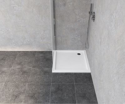 Receveur de douche 90x90 cm acrylique blanc Baltia - OCEA