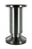 Pied de meuble rond inox diamètre 38 mm réglable 100 - 130 mm