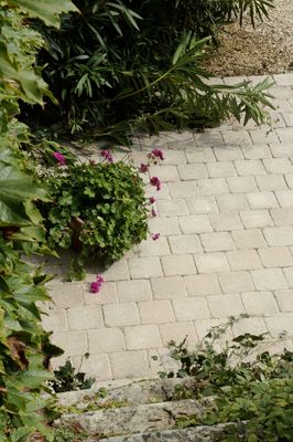 Pavé béton Médiéval 12 x 12 x 6 cm Flammé - FABEMI