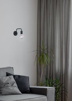 Applique murale DIALLO noir mat E27 42 W - TRIO