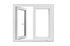Fenêtre PVC blanc 2 vantaux H.95 x l.100 cm CLOSY