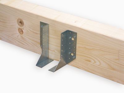 Support de poutre en U ailes extérieures à écartement variable gauche acier galvanisé 30 x 140 mm - ALBERTS