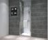 Porte de douche pivotante 90x195 cm profilé chrome verre sérigraphié 6 mm Serenity - OCEA