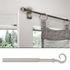 Tringle de vitrage extensible en métal de 40 à 65 cm diam 10 mm Finition Nickel mat - MOBOIS