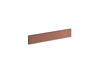 Bandeau bas four pour meuble de cuisine Glossy terracotta brillant 10 x 60 cm OFITRES