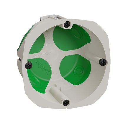 Boite d'encastrement étanche 1 poste 67x47mm IP40 matériaux creux - Multifix Air Schneider Electric
