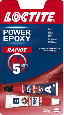 Colle de réparation Power époxy rapide tube 2 x 11 ml - LOCTITE