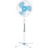 Ventilateur sur pied 3 vitesses puissance 60W diamètre 40cm blanc/bleu - EUREM