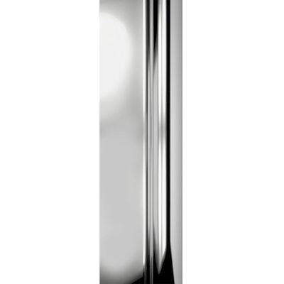 Pare-baignoire 2 volets rabattables 140x100 cm profilé chrome verre transparent - SCHULTE