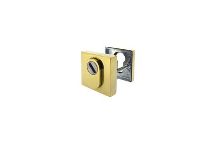Rosaces de porte carrées de sécurité à cylindre acier poli ALPERTEC