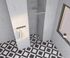 Porte de douche pivotante 80x185 cm profilé chrome verre transparent 4 mm Primera - OCEA