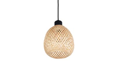 Suspension E27 Amelie bambou naturel 10W - CASALUM