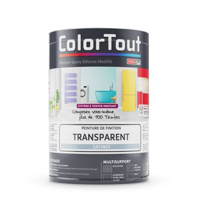 Peinture époxy vernis satiné 0,5 L - COLORTOUT