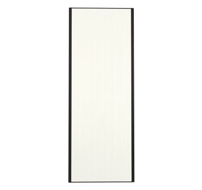 Porte de placard Blanc Nacré Structuré Profil noir H 248,5 x L 62,2 cm YNGENIO