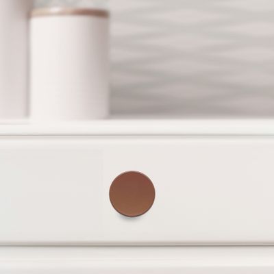 Bouton de meuble rond terracotta diamètre 35 mm REI
