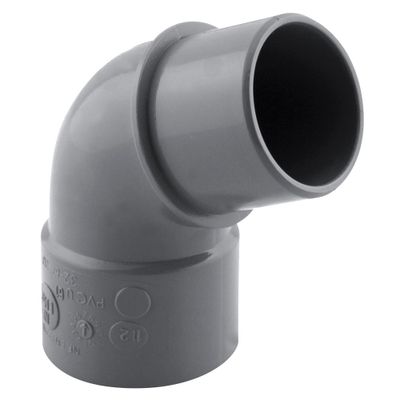 Coude PVC évacuation 67° mâle/femelle Ø32 - FITT