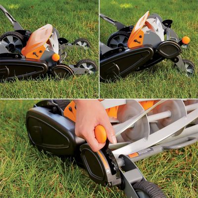 Tondeuse à gazon manuelle Staysharp Max 45 cm de largeur de coupe