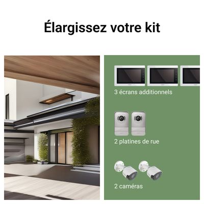 Visiophone écran 7 pouces blanc avec platine - Easykit Essential LEGRAND