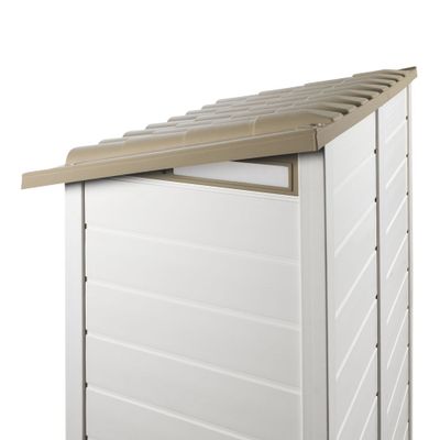 Abri de jardin en résine avec toit mono-pente 0,88 m², Livraison à domicile incluse - HABRITA