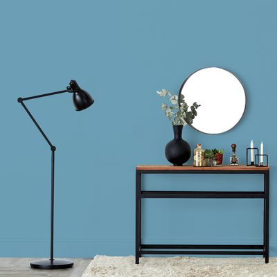 Peinture murs, boiseries et radiateurs bleu mooera satin 2,5L RIPOLIN