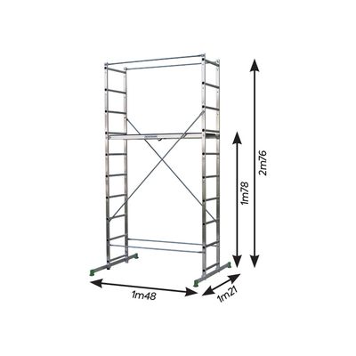 Echafaudage aluminium B4 4 m - CENTAURE