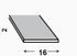 Profilé plat acier étiré 16 x 2 mm 1 m CQFD