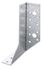 Support de poteau à écartement variable droite 30 x 140 mm