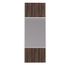 Porte de placard Miroir et Noyer Fumé Profil blanc H 248,5 x L 92,2 cm YNGENIO