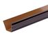 Gouttière moulurée aluminium marron L. 4 m EDILIANS