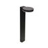 Borne extérieur solaire LED 60cm détecteur de mouvements Halo noir IP44 500 lumens blanc chaud - COREP