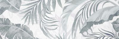 Décor mural intérieur effet tropical vert GARDEN 20 x 60 cm paquet de 1,44 m² SUPER CERAMICA