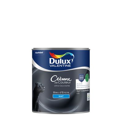 Peinture crème de couleur Bleu d'Encre mat 0,5L - DULUX VALENTINE
