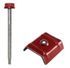 Fixations pour COVEO 3.45 Rouge RAL 8012 par 50 - BACACIER