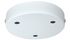 Rosace de luminaire métal diamètre 120 mm blanche 3 sorties TIBELEC