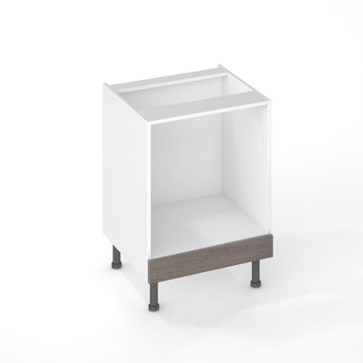Bandeau bas four effet bois grisé pour meuble de cuisine Nature muratti-01 10 x 60 cm OFITRES