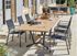 Fauteuil de jardin GAMES aluminium détails effet bois noir - PROLOISIRS