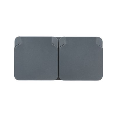 Double Prise 2 pôles+terre étanche IP55 horizontale anthracite Cyklone DEBFLEX