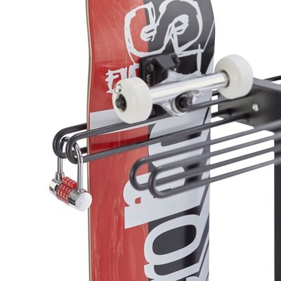 Range 4 skateboards sur pied avec antivol MOTTEZ