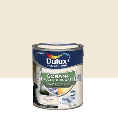 Peinture Ecran+ Multi-supports Satin Blanc Cassé 2 L - DULUX VALENTINE