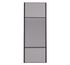 Porte de placard Miroir et Gris Profil noir H 248,5 x L 62,2 cm YNGENIO