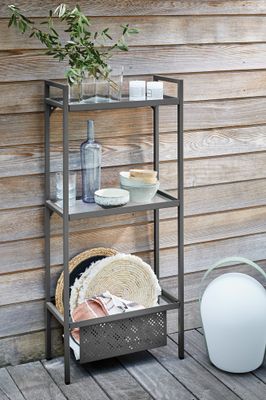 Etagère de balcon modèle 2 en acier graphite PROLOISIRS Livraison à domicile incluse