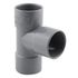 Té pied de biche PVC 87° femelle femelle diamètre 32 FITT