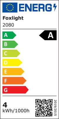 Ampoule LED E27 classe énergétique A 4W = 880 lumens blanc neutre FOXLIGHT