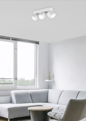 Réglette TAURUS blanc LED 3x5W 3x450 lumens blanc chaud - TRIO