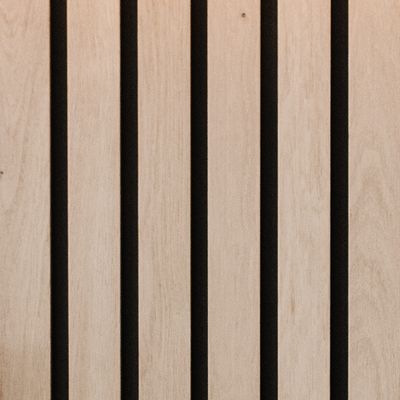 Panneau décoratif MDF 3D Latt pepper oak sur fond noir - Lot de 2 - 20 x 287 x 2500 mm - AJ TIMBER