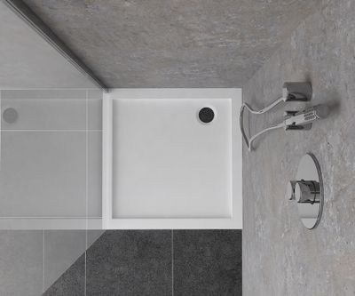 Receveur de douche 80x80 cm acrylique blanc Baltia - OCEA