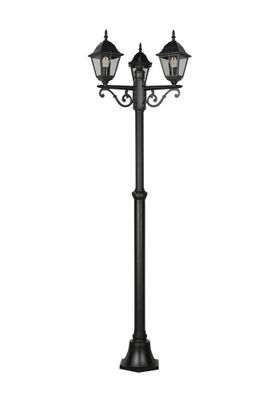 Lampadaire E27 2m Livenza noir IP44 3x60W - TRIO
